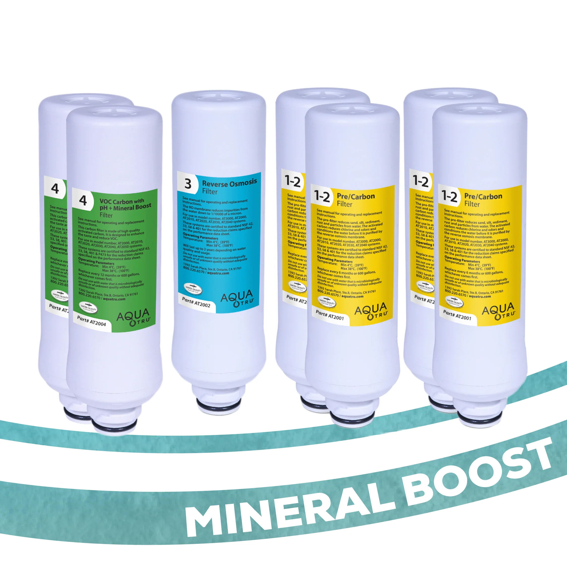 Under Sink Replacement Filter Bundles